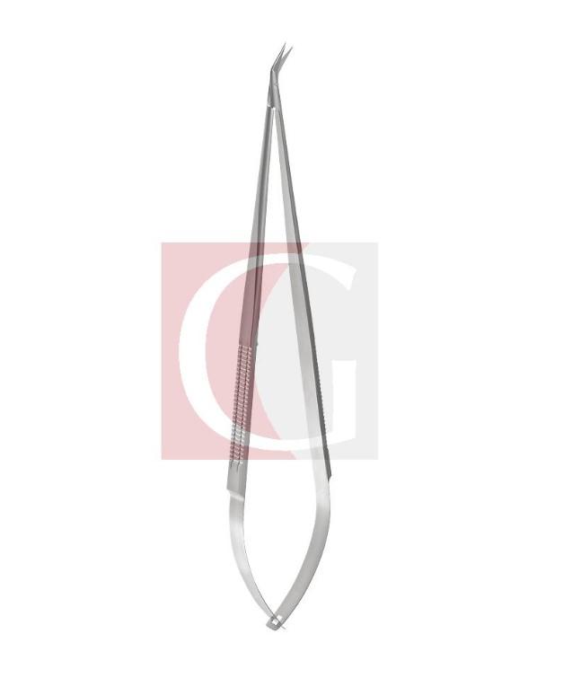 Коронарні мікроножиці за Якобсоном, з пласкою ручкою, лезо 25 градусів (Гайстер, 03-0030.23)